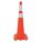 CÔNE DE SIGNALISATION, NUIT OU ROUTE À GRANDE VITESSE, RÉFLÉCHISSANT, 36PO, ORANGE, PVC