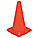 TRAFFIC CONE, DAY OR LOW-SPEED ROADWAY, NON-REFLECTIVE, 18 IN, ORANGE, PVC