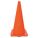 CÔNE DE SIGNALISATION, JOUR OU ROUTE À BASSE VITESSE, NON RÉFLÉCHISSANT, 28PO, ORANGE, PVC