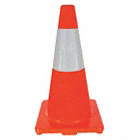 TRAFFIC CONE, DAY OR LOW-SPEED ROADWAY, REFLECTIVE, 18 IN, ORANGE, STANDARD