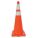 CÔNE DE SIGNALISATION, NUIT OU ROUTE À GRANDE VITESSE, RÉFLÉCHISSANT, 36PO, ORANGE, PVC