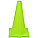 TRAFFIC CONE, NOT FOR ROADWAY USE, NON-REFLECTIVE, 18 IN, FLUORESCENT LIME, PVC
