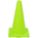 CÔNE DE SIGNALISATION, NON DESTINÉ À ÊTRE UTILISÉ SUR LA ROUTE, NON RÉFLÉCHISSANT, 18PO, FLUORESCENT, LIME, PVC