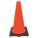 CÔNE DE SIGNALISATION, JOUR OU ROUTE À BASSE VITESSE, NON RÉFLÉCHISSANT, BASE NOIRE/ORANGE, 18PO