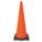 CÔNE DE SIGNALISATION, JOUR OU ROUTE À BASSE VITESSE, NON RÉFLÉCHISSANT, BASE NOIRE/ORANGE, 36PO