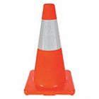 TRAFFIC CONE, DAY OR LOW-SPEED ROADWAY, REFLECTIVE, 18 IN, ORANGE, STANDARD, ASTM D4956-07