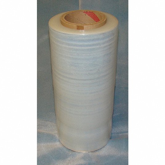 Stretch Wrap: 90 ga Gauge, 15 in Overall Wd, 1,500 ft Overall Lg, Clear