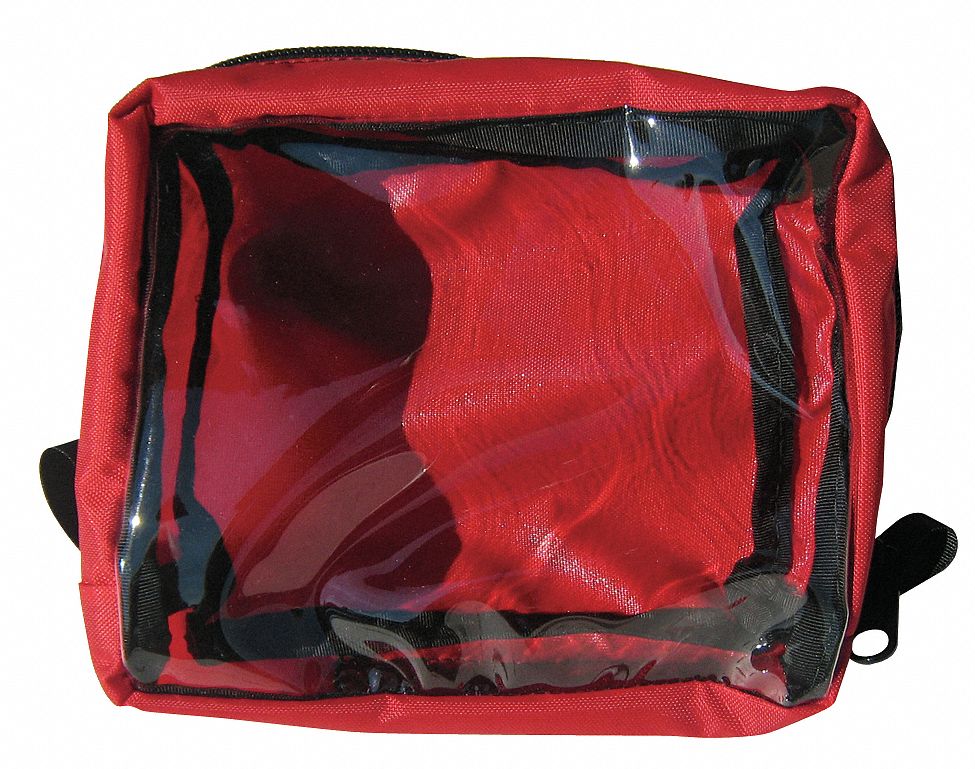 Organization Pouch: Orange, 6 in Overall Lg, 2 1/2 in Overall Wd, 5 in Overall Ht