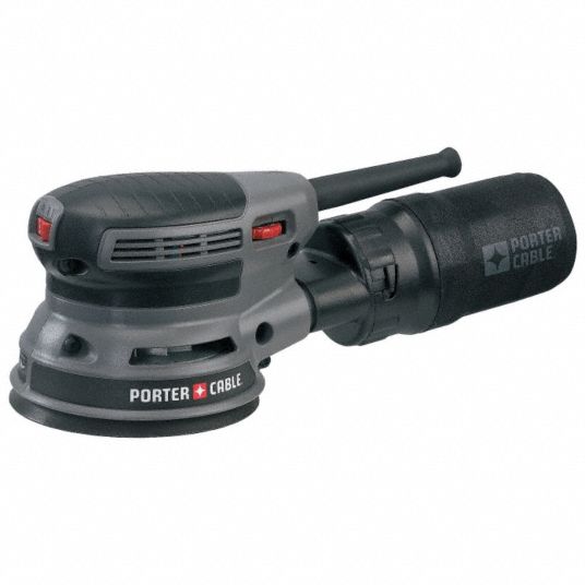 PORTER CABLE Random Orbital Sander, Corded, PSA, 5 in Pad Size, 3.5