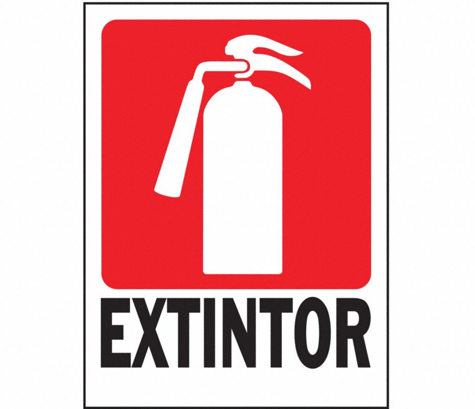 HY-KO PRODUCTS Letrero de Señalización , Leyenda Extintor , Altura de ...