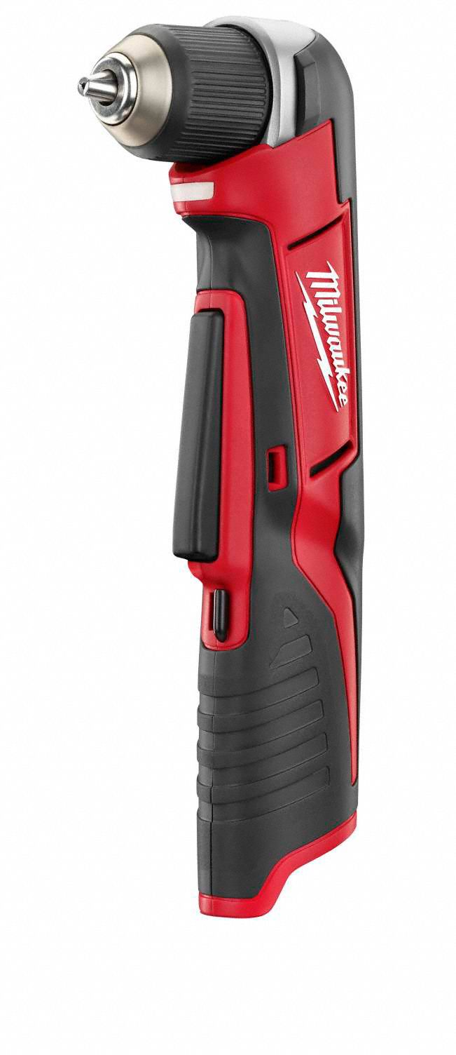 MILWAUKEE DRILL, CORDLESS, 18V, 3 AH, RIGHT-ANGLE, ⅜ IN CHUCK, KEYLESS, 125  IN-LB, 1500 RPM - Cordless Pistol-Grip Drills - MTL2615-20