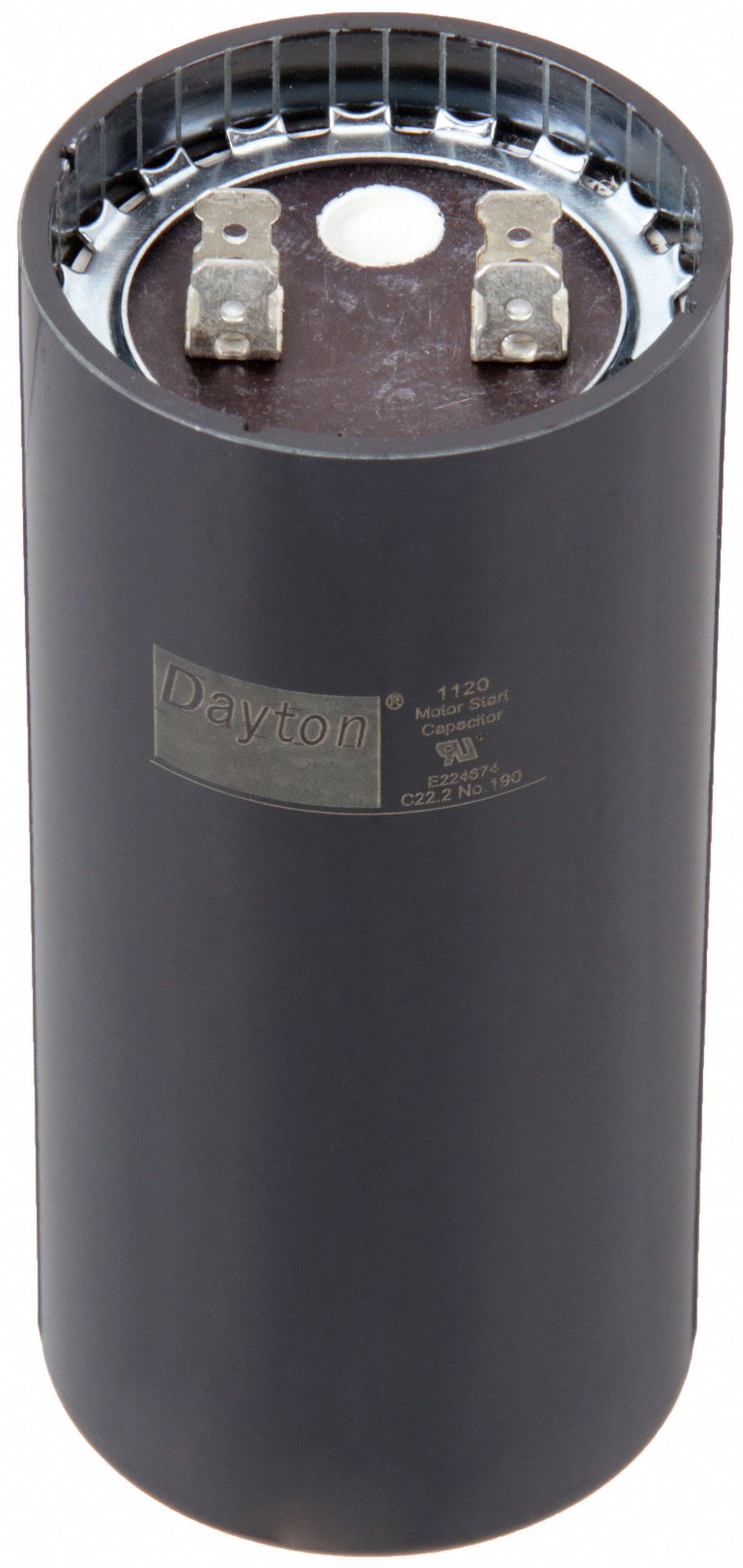 DAYTON, 165V AC, 710850 mfd, Motor Start Capacitor 6FLV56FLV5