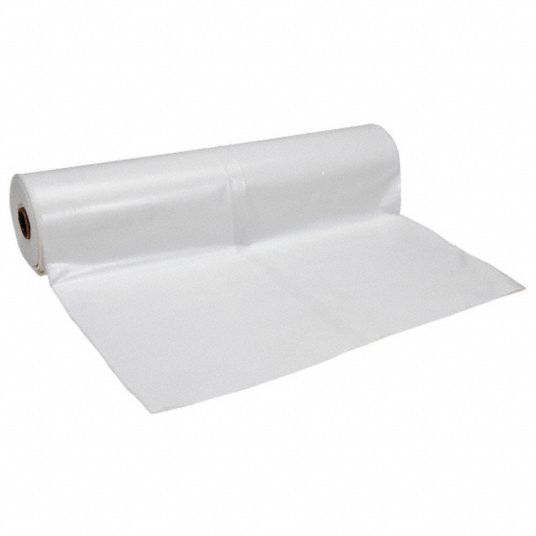 White Plastic Sheeting  6 & 10 Mil White Polyethylene Sheeting