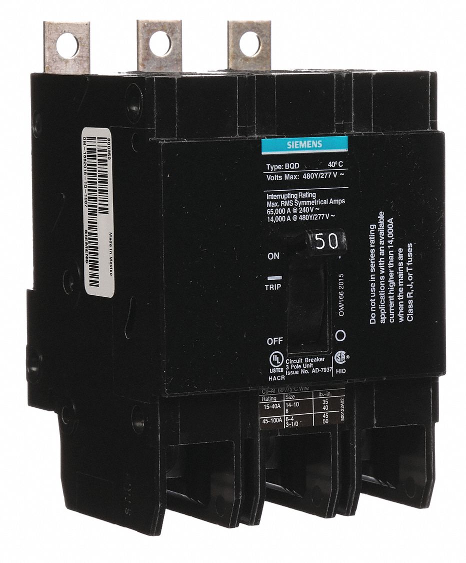 USED SIEMENS HEINEMANN ELECTRIC 2911 CIRCUIT BREAKER 2 POLE 15 A  120/240 VAC 