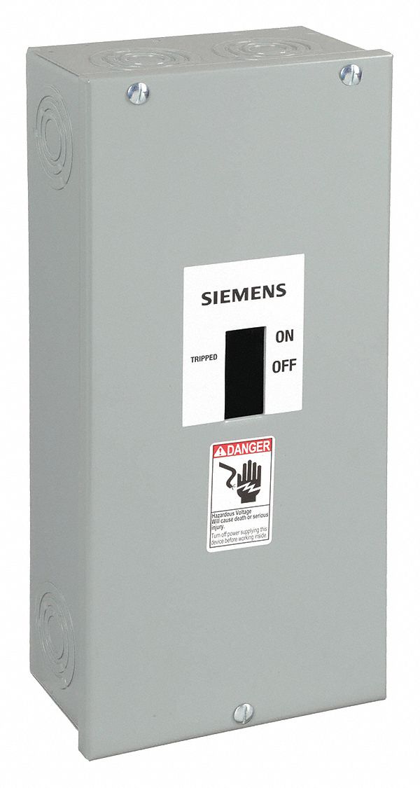 Circuit Breaker Enclosure: 3 Spaces, 100 A Amps, Surface Mounting, Outdoor
