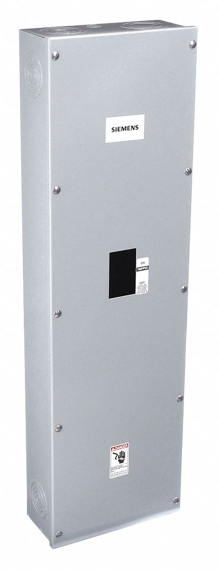 Circuit Breaker Enclosure: 3 Spaces, 250 A Amps, Surface Mounting, Indoor