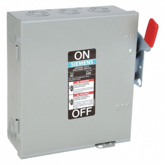 SIEMENS, Non-Fusible, 30 A, Safety Switch - 6FNG5|GNF321 - Grainger