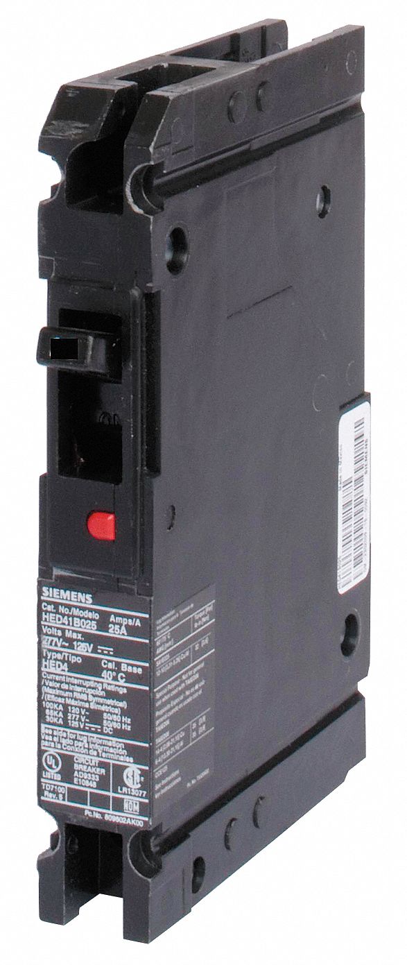 Molded Case Circuit Breaker: 25 A Amps, 65kA at 277V AC, Fixed, Load Side Lug, ABC