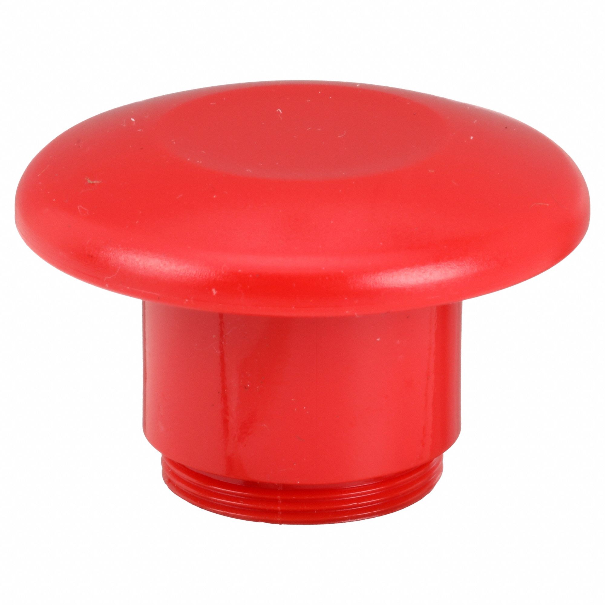 Mushroom Head: 30 mm Panel Size, Non-Illuminated, Non-Metallic, Red