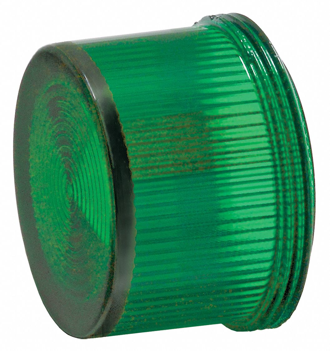 Pilot Light Lens 30mm Plastic Green