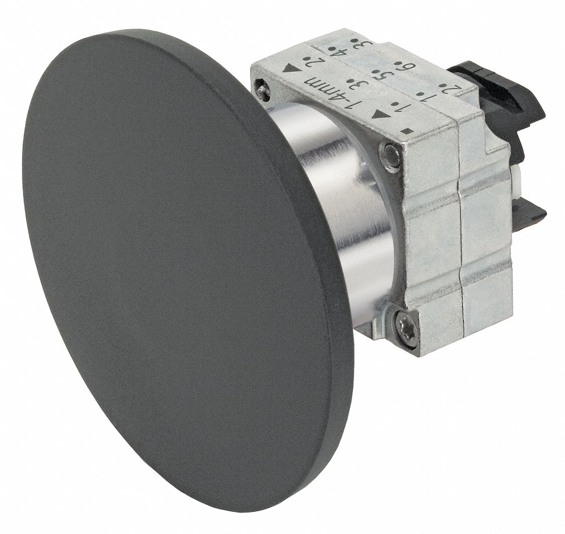 Siemens black 22 mm mounting size mushroom head push button 6fnr0