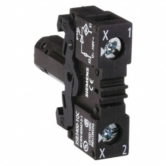 SIEMENS, Green, LED, Lamp Module - 6FPG7|3SB34001QC - Grainger