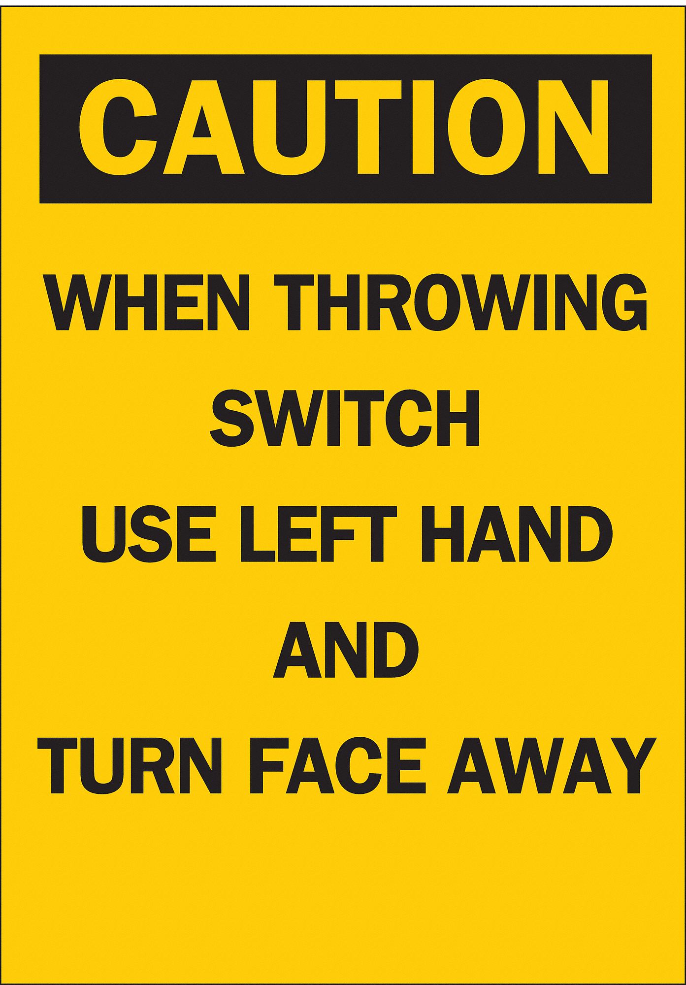 SIGNE CAUTION 5 X 3 1/2