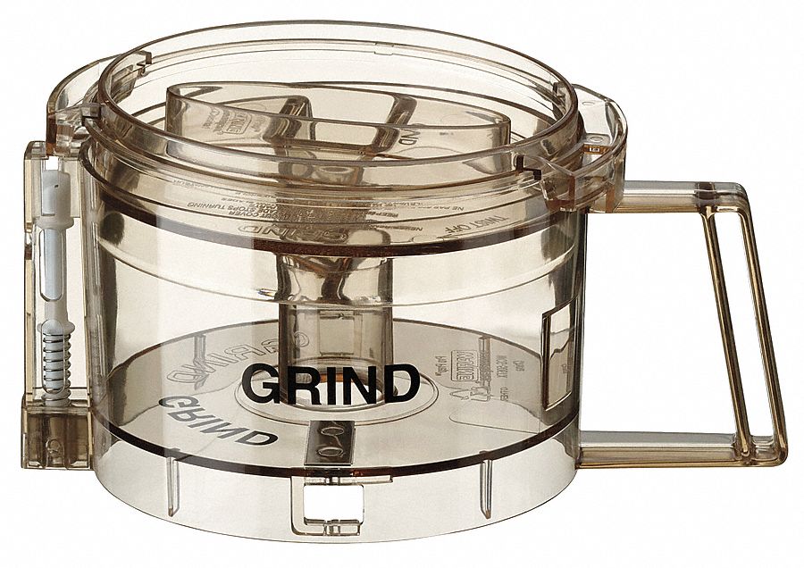 WARING COMMERCIAL Grinding Bowl and Cover 6 5/16 in Wd, 6 5/16 in Dp