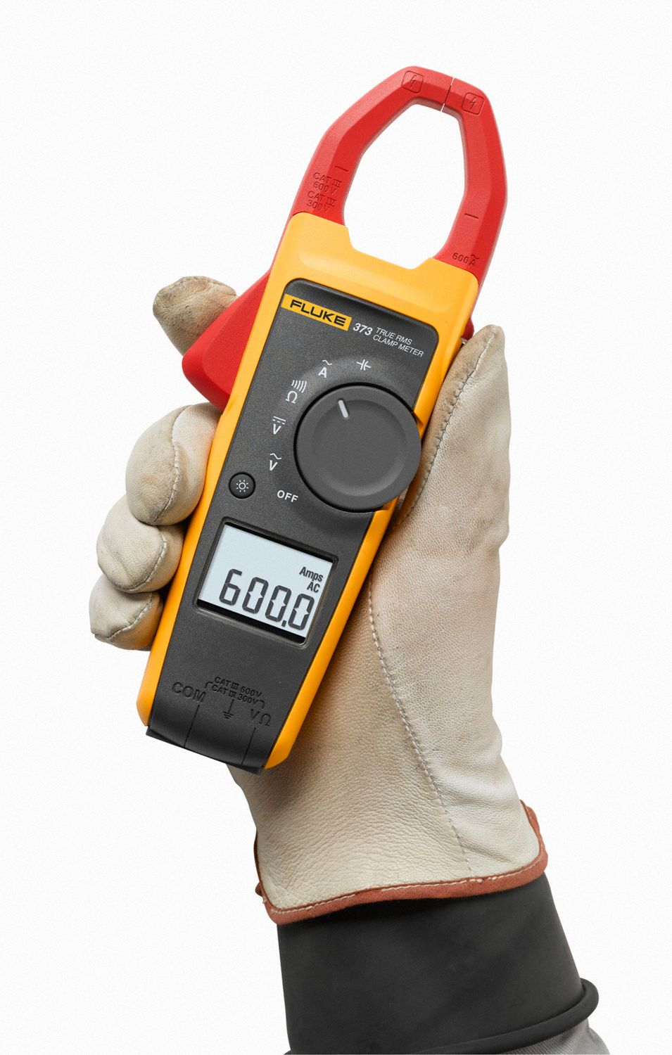 FLUKE Clamp On Digital Clamp Meter, 1.3 in (33 mm) Jaw Capacity, CAT III 600V, CAT IV 300V