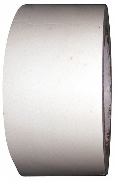 Floor Marking Tape: Gen Purpose, Solid, White, 2 in x 108 ft, 5 mil Tape Thick, Approved Vendor