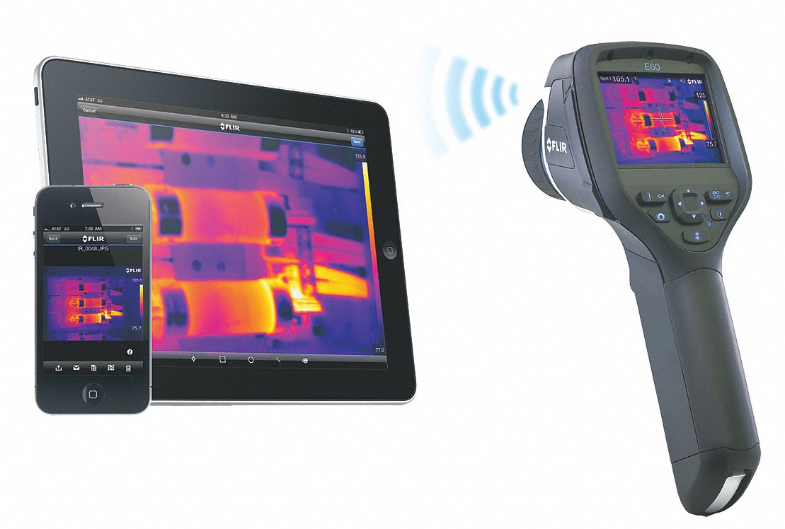 FLIR Building Diagnostic Infrared Camera, 160 x 120 Pixels, 4° to 248