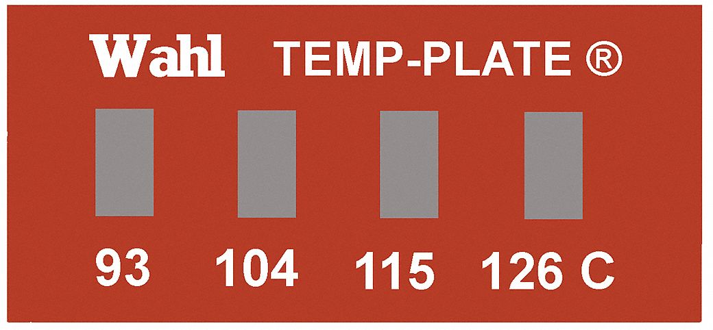 Non-Reversible Temp Indicator: Celsius, Non-Reversible, ±1% Accuracy, 4 Points, Mylar, 10 PK