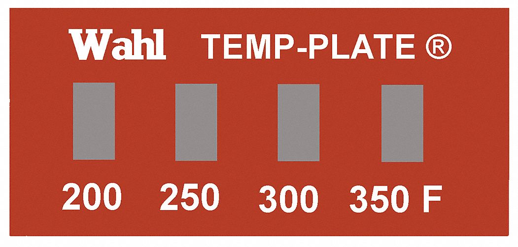 Non-Reversible Temp Indicator: Fahrenheit, Non-Reversible, ±1% Accuracy, 4 Points, Mylar, 10 PK