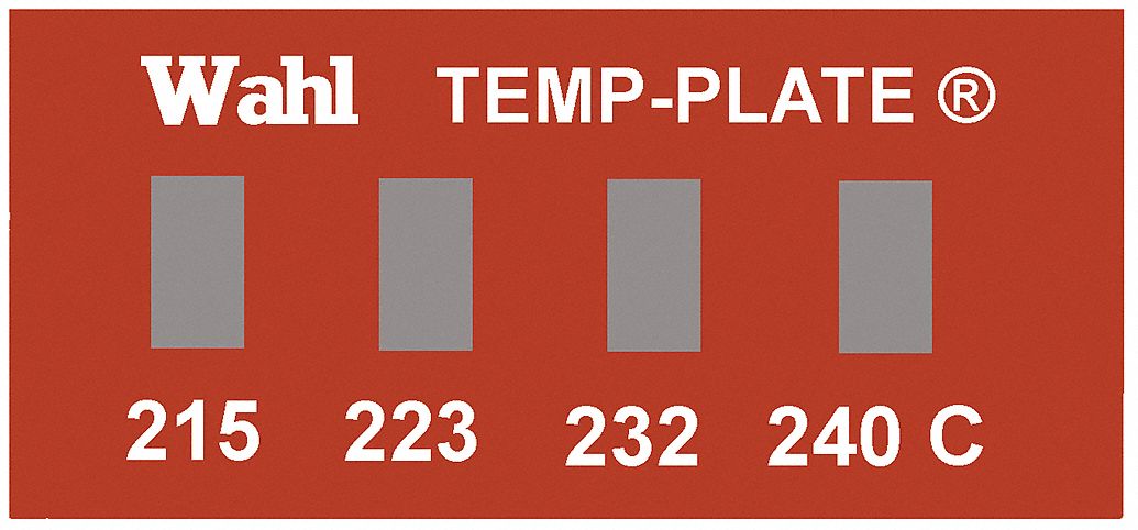 Non-Reversible Temp Indicator: Celsius, Non-Reversible, ±1% Accuracy, 4 Points, Kapton, 10 PK