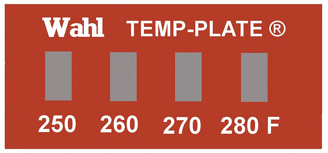 Non-Reversible Temp Indicator: Fahrenheit, Non-Reversible, ±1% Accuracy, 4 Points, Mylar, 10 PK