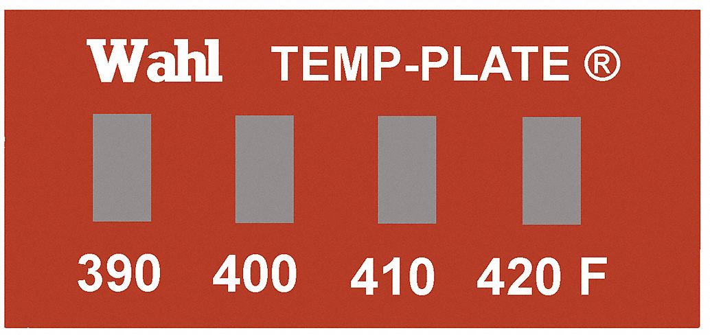 Non-Reversible Temp Indicator: Fahrenheit, Non-Reversible, ±1% Accuracy, 4 Points, Strip, 10 PK