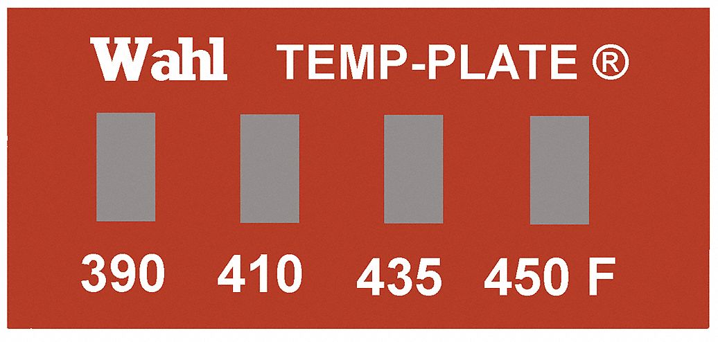 Non-Reversible Temp Indicator: Fahrenheit, Non-Reversible, ±1% Accuracy, 4 Points, Strip, 10 PK