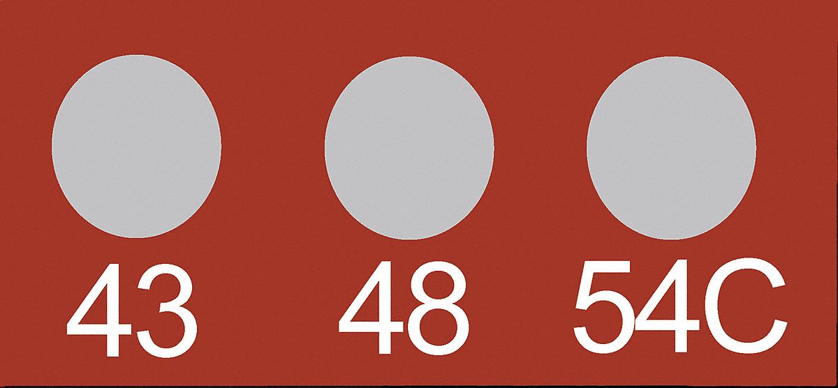 Non-Reversible Temp Indicator: Celsius, Non-Reversible, ±1% Accuracy, 3 Points, Mylar, 10 PK