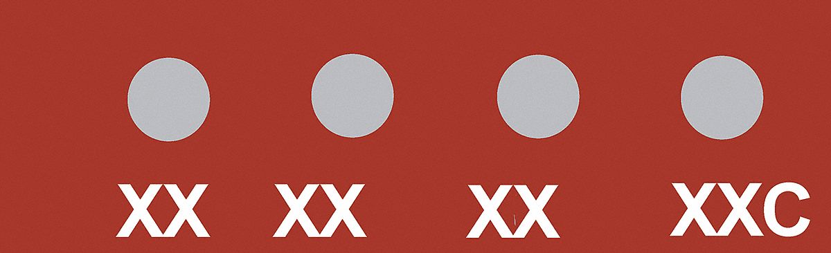 Non-Reversible Temp Indicator: Celsius, Non-Reversible, ±1% Accuracy, 4 Points, Mylar, 10 PK