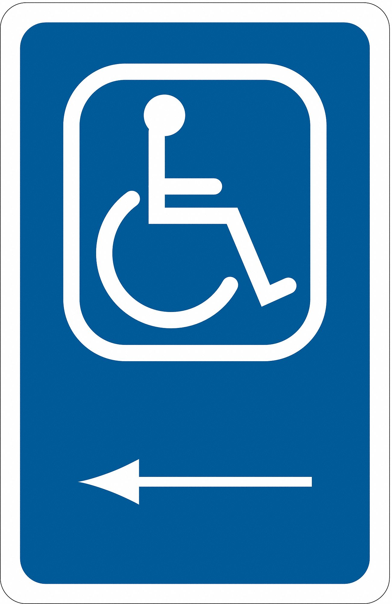 ADA Handicapped Parking Sign, 18" x 12"