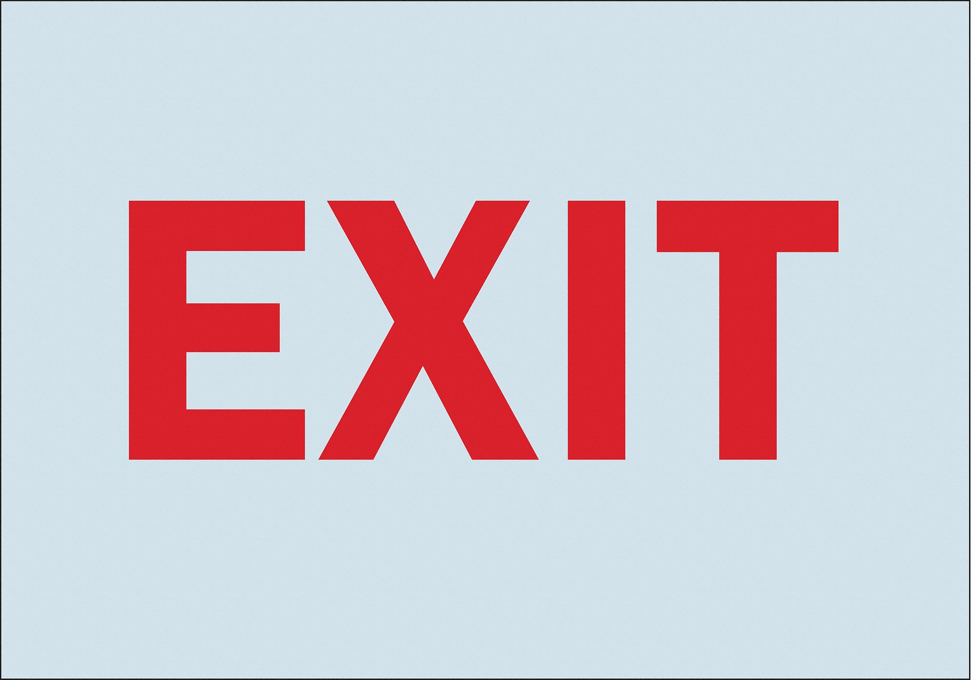 Exit Sign, Exit, 7"x10"