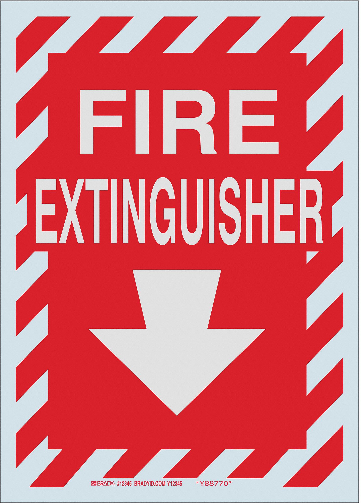 FIRE EQUIPMENT SIGN, NO HEADER, 14 IN X 10 IN, ADHESIVE SURFACE, ENGINEER