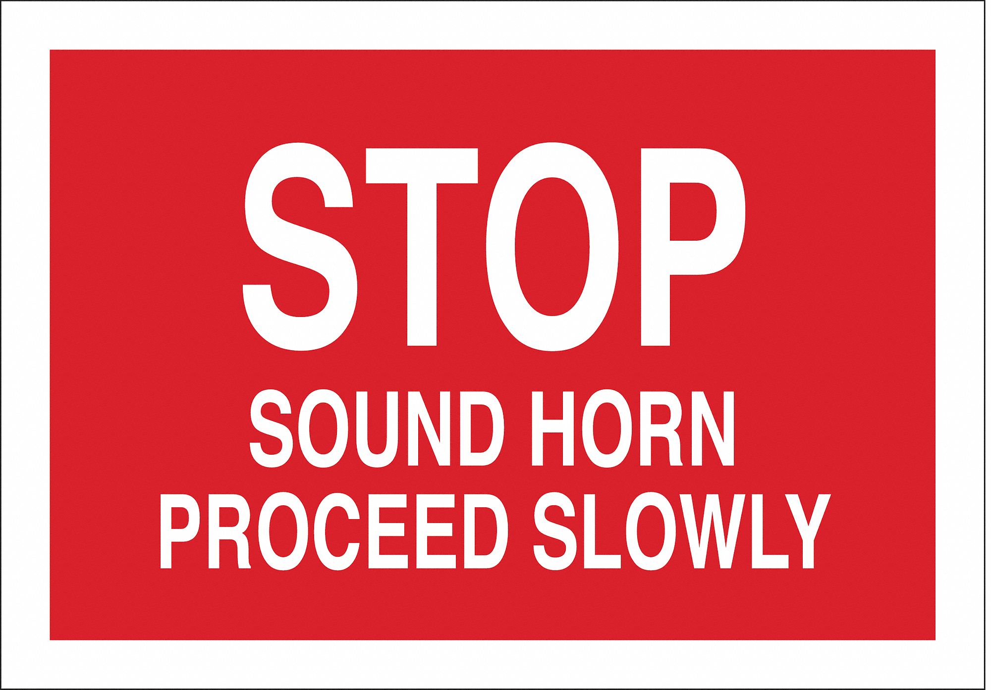 TRAFFIC SIGN, MOUNTING HOLES, NOT RETROREFLECTIVE, 0.098 IN THICK