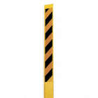 REFLECTIVE MARKING STAKE, POLYESTER, 3¾ IN, STRAIGHT POST END, BLACK/YELLOW, 66 IN