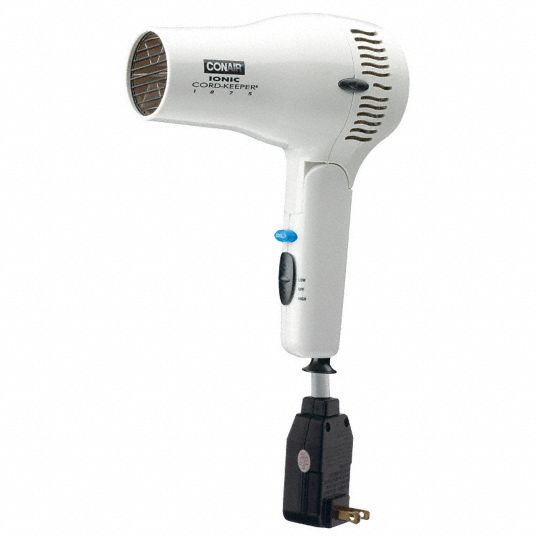 CONAIR, White, 125 V, Hair Dryer - 6GAL9