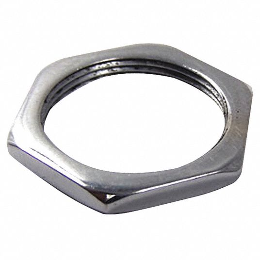 POWER FIRST Toggle Switch Nut, M12 Thread Size, Silver, PK 5 6GCW7