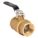 MANUAL TWO-WAY BALL VALVE: ¾ IN, BRASS, STRAIGHT, FIP X FIP, FULL PORT BALL PORT