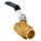 MANUAL TWO-WAY BALL VALVE: 1 IN, BRASS, STRAIGHT, SWEAT X SWEAT, FULL PORT BALL PORT