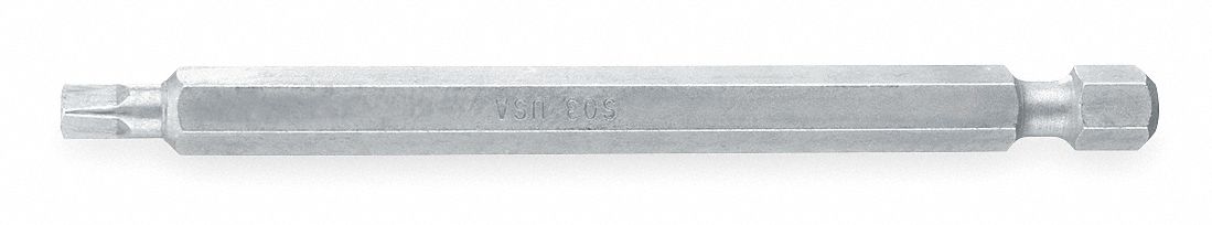 Power Bit, SAE, 1/4", Hex Power Drive