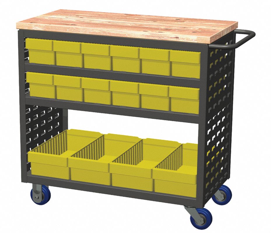 AKRO-MILS Carrito c/Laterales Acan, Dia.Rodaj4pulg - 6GDH1 ...